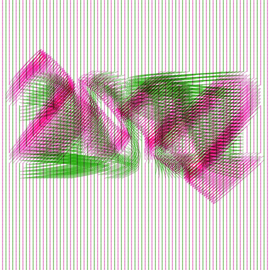 Blue pattern with HUGS text